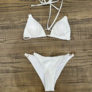 White Juniors Bikini